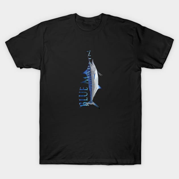 Blue Marlin T-Shirt by MikaelJenei